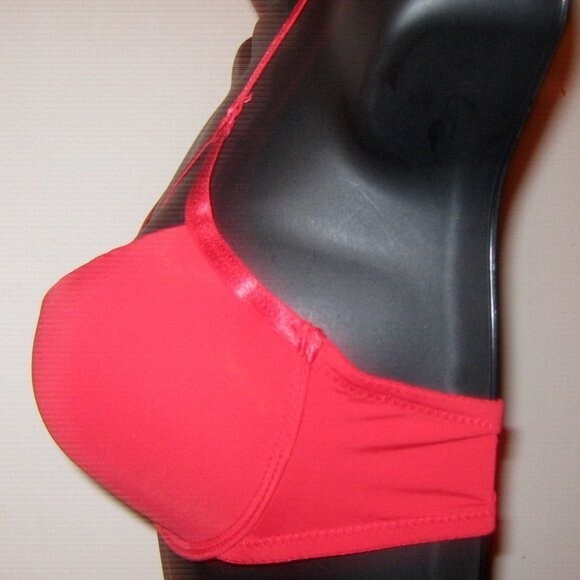 Youmita 34C Red Cage Demi Push Up Bra NWT - Picture 4 of 14